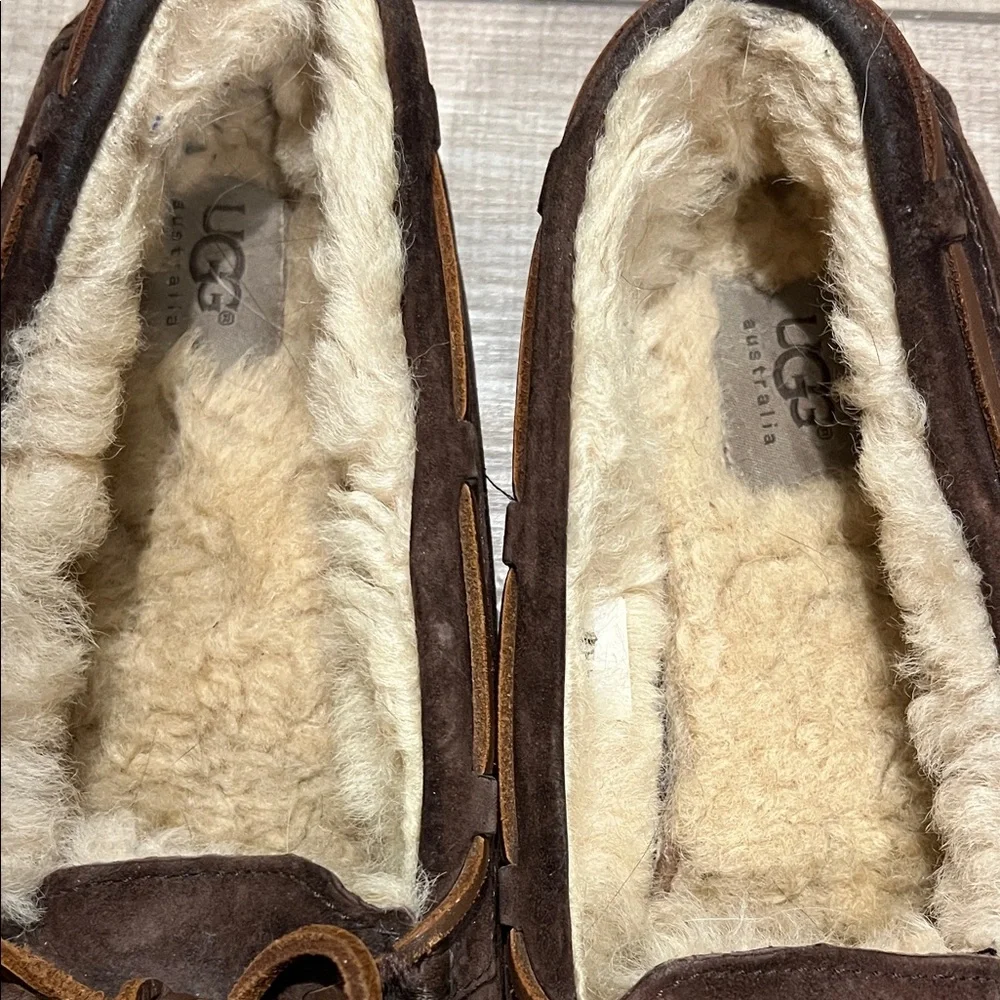 UGG Women's Dark Brown Moccasins - Picture 7 of 8